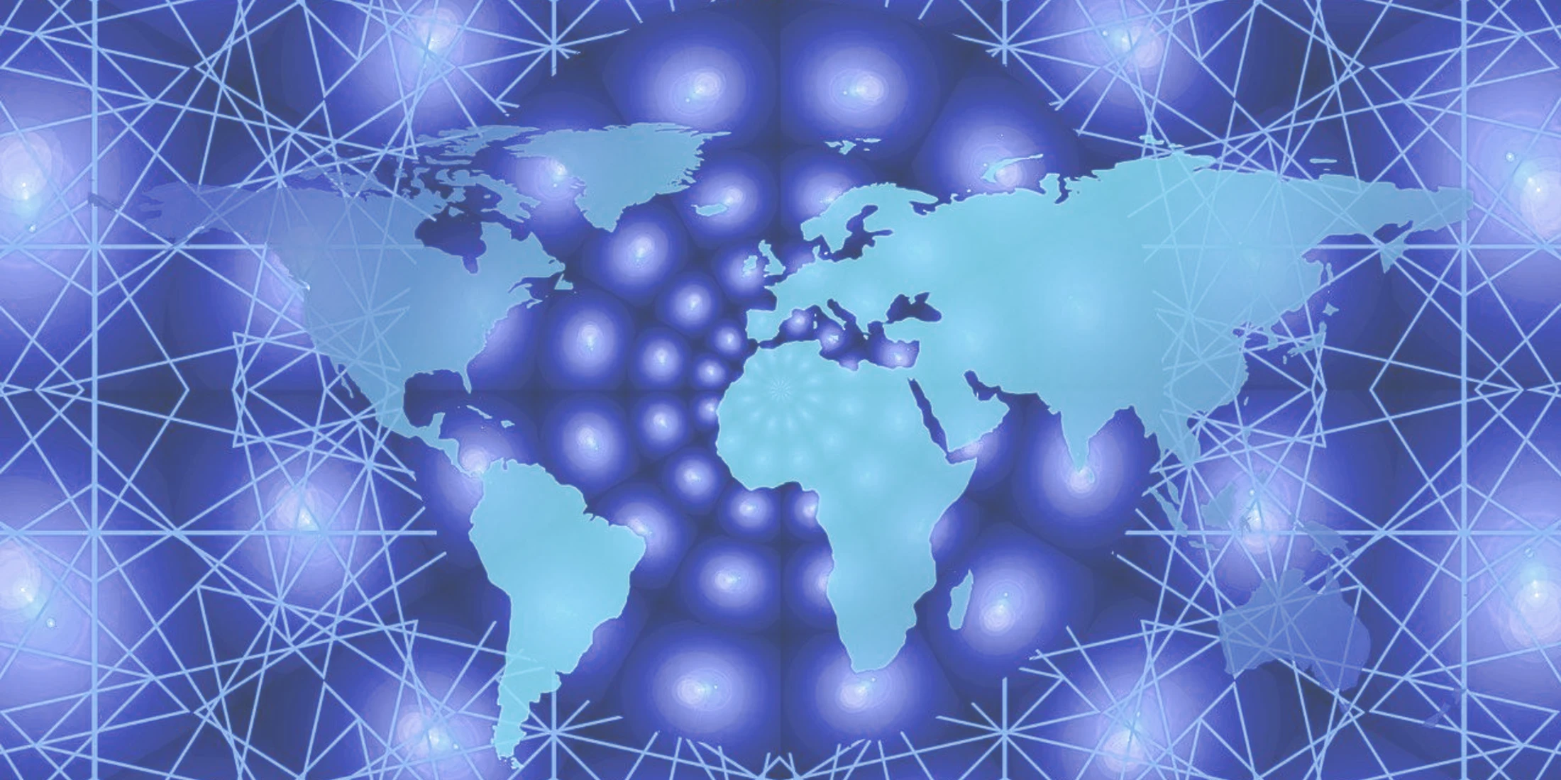 世界物流网络与数据连接可视化